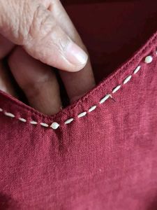 Maroon Floral Embroidery &amp; katha work Cod-set