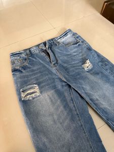 Ripped Light Wash Jeans