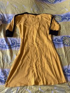 Yellow Casual Mini Dress