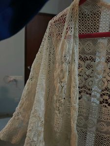 Crochet Shrug with Flared Sleeves