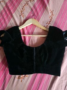New Black Velvet Blouse