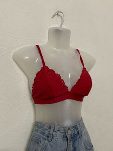 H&amp;m Red Lace Bra