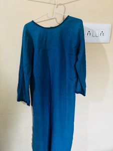 ₹190 only Blue straight kurta - XL