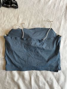 Padded Blue Tank Top
