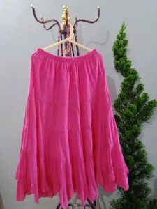 pink cotton skirt