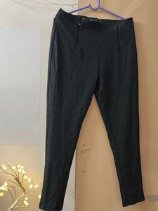 Dark grey Cigarette Trousers