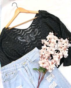 Pinterest Crochet Butterfly Black Oversized A
