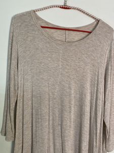 Elegant Beige Tunic Top
