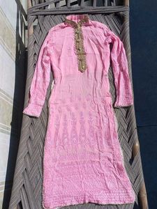 Baby Pink Heavy Kurti