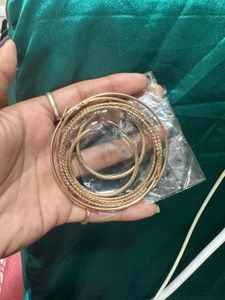 Hoop &amp; 1Gram Gold Earrings Set Of 6