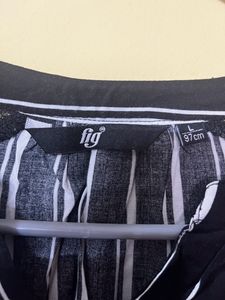 Black And White Stripes Top