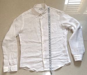 TOPTEN LINEN WHITE SHIRT