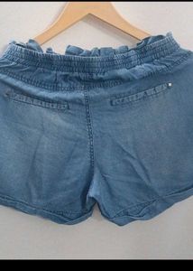 Branded Denim Shorts