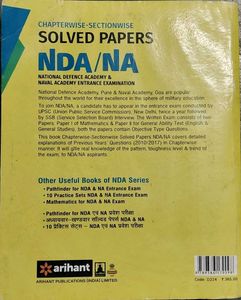 NDA/NA Solved Papers - Arihant Edition 2018-19