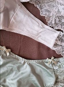H&amp;M 2 Pair Of Satin Thong UNUSED/Size-M