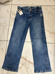 Wide Leg Denim Jeans