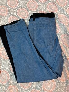 Two Tone Denim Pants