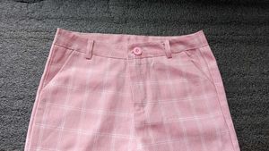 Pink Plaid Pants