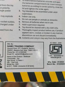 Bulldozer Radio Control Toy