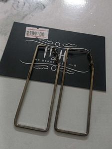 Statement Rectangle Hoop Earrings