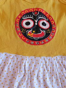 Cute Jagannath Print Dress