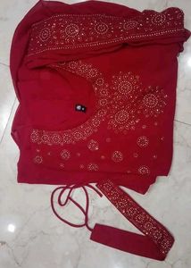 Red Beaded Dress