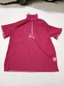 Pink Transparent Top