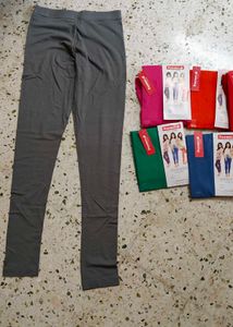 Premium Poomer Leggings Cream And Light Green