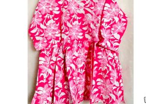 Floral Print short kurta