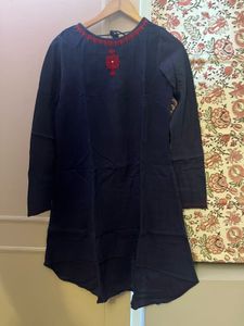 Fabindia A-line Embroidered Kurta