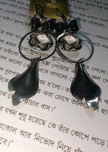Statement Earrings - Unique Silver Tone