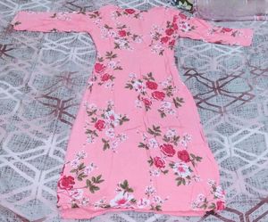 Embroidered Pink Kurta