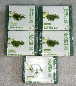 Organic Harvest Tea Tree Soap Bars (5)