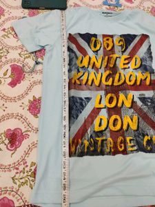 Bumchums New Unused Tshirt Sky Blue Size M