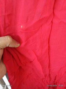 Red Embroidered Tunic Top( Free)