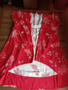 Floral Red Dress