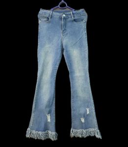 Fringe Bell Bottom Jeans