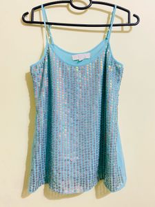 Sparkly Blue Cami Top