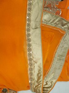 Elegant Orange Saree