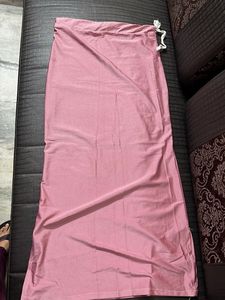 Pink Satin Skirt