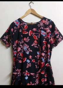 Beautiful Floral Print Anarkali Kurti