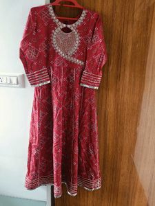 Bandhini Anarkali Kurta