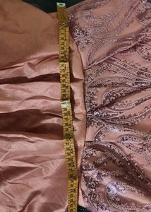 Peach Sequin Detail Dress