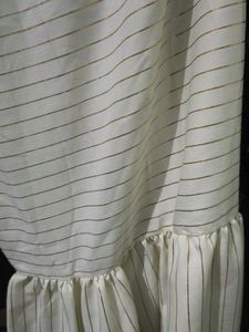 Tiered Black &amp; Cream Dress Kurta 2 Piece Set