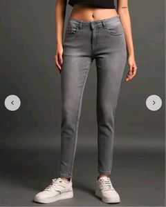 Grey Wash Slim Fit Jeans