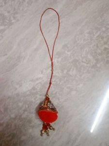 Womens Or Girls Red Beaded Rakhi For Rakshabandhan