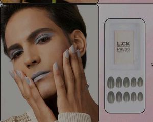 Lick Press-On Nails - Gray Almond