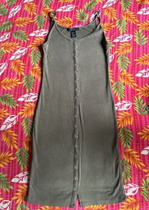 Forever 21 Olive Green Tank Dress