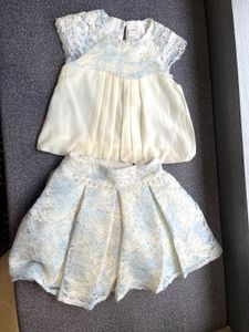 Classy Lace Party Skirt Set
