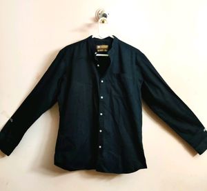 men's premium party wear black shirt